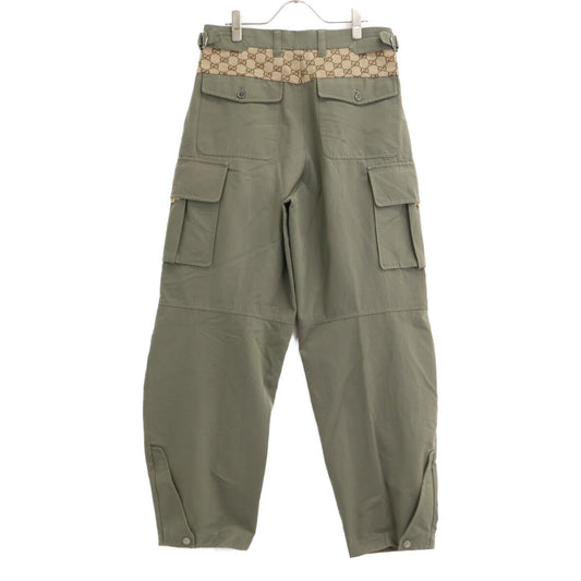 GUCCI グッチ 【美品/国内正規】751436 GGスプリーム切替 カーゴパンツ ボトムス