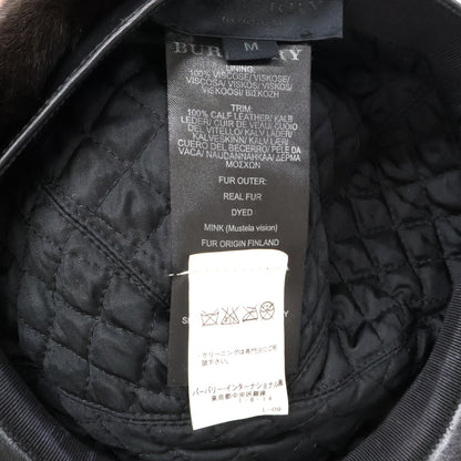BURBERRY バーバリー ミンクファー ハンチング 帽子