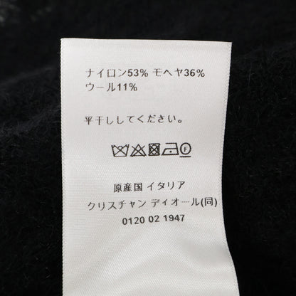 Christian Dior クリスチャンディオール 【美品/国内正規】354R02AM736 BEE刺繍 ペチコート付 モヘア混 半袖ニット ワンピース