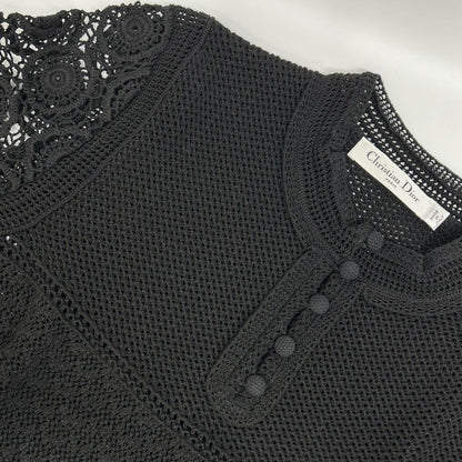DIOR ディオール 314S21AM711 ブラック ニット レース刺繍 トップス トップス