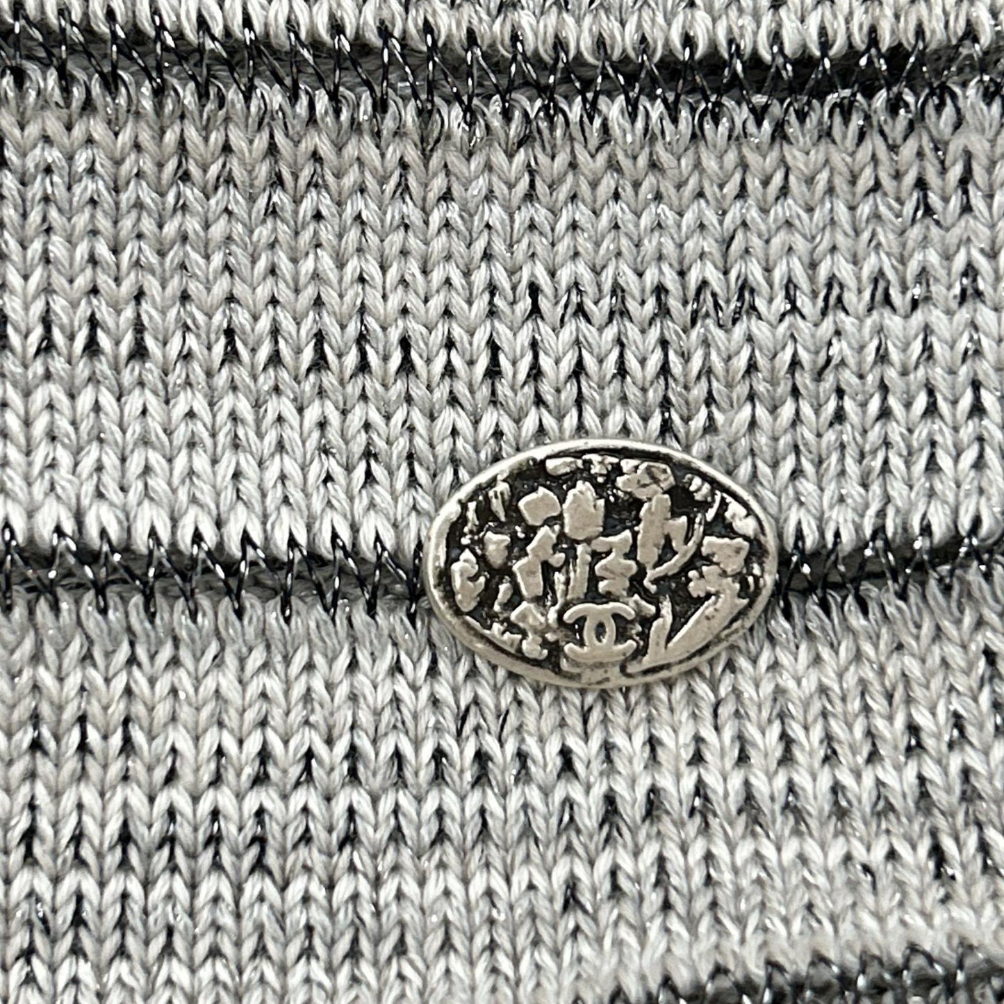 CHANEL シャネル P41272K03036 ラメ ニットタンクトップ トップス