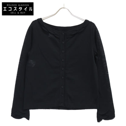 CHANEL シャネル 【美品/国内正規】P41346K03034 バック ココマークボタン ニットセーター トップス