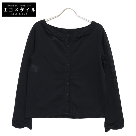CHANEL シャネル 【美品/国内正規】P41346K03034 バック ココマークボタン ニットセーター トップス