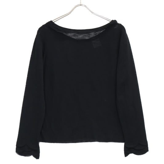 CHANEL シャネル 【美品/国内正規】P41346K03034 バック ココマークボタン ニットセーター トップス