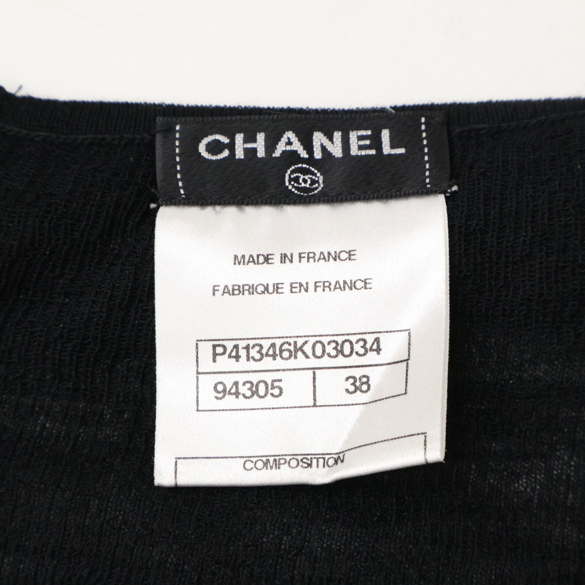 CHANEL [Excellent condition/authentic domestic release] P41346K03034 knit sweater with CC logo buttons on the back top
