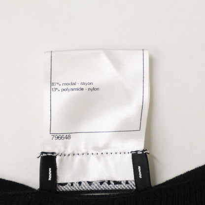 CHANEL [Excellent condition/authentic domestic release] P41346K03034 knit sweater with CC logo buttons on the back top