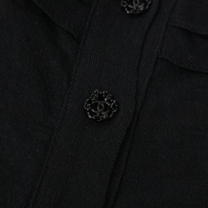 CHANEL シャネル 【美品/国内正規】P41346K03034 バック ココマークボタン ニットセーター トップス