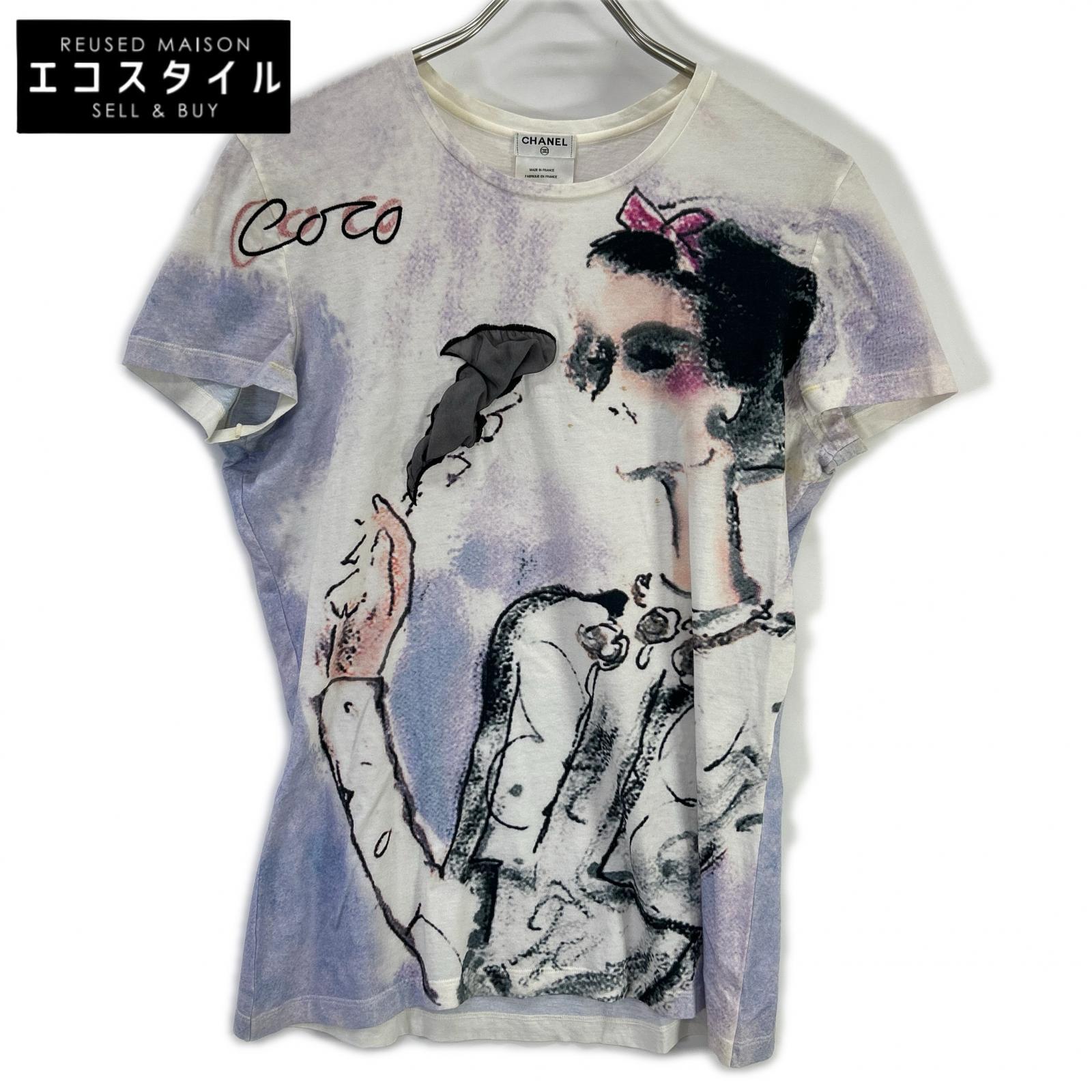 CHANEL シャネル P37873K02540 ココマドモアゼル グラフィック Tシャツ トップス