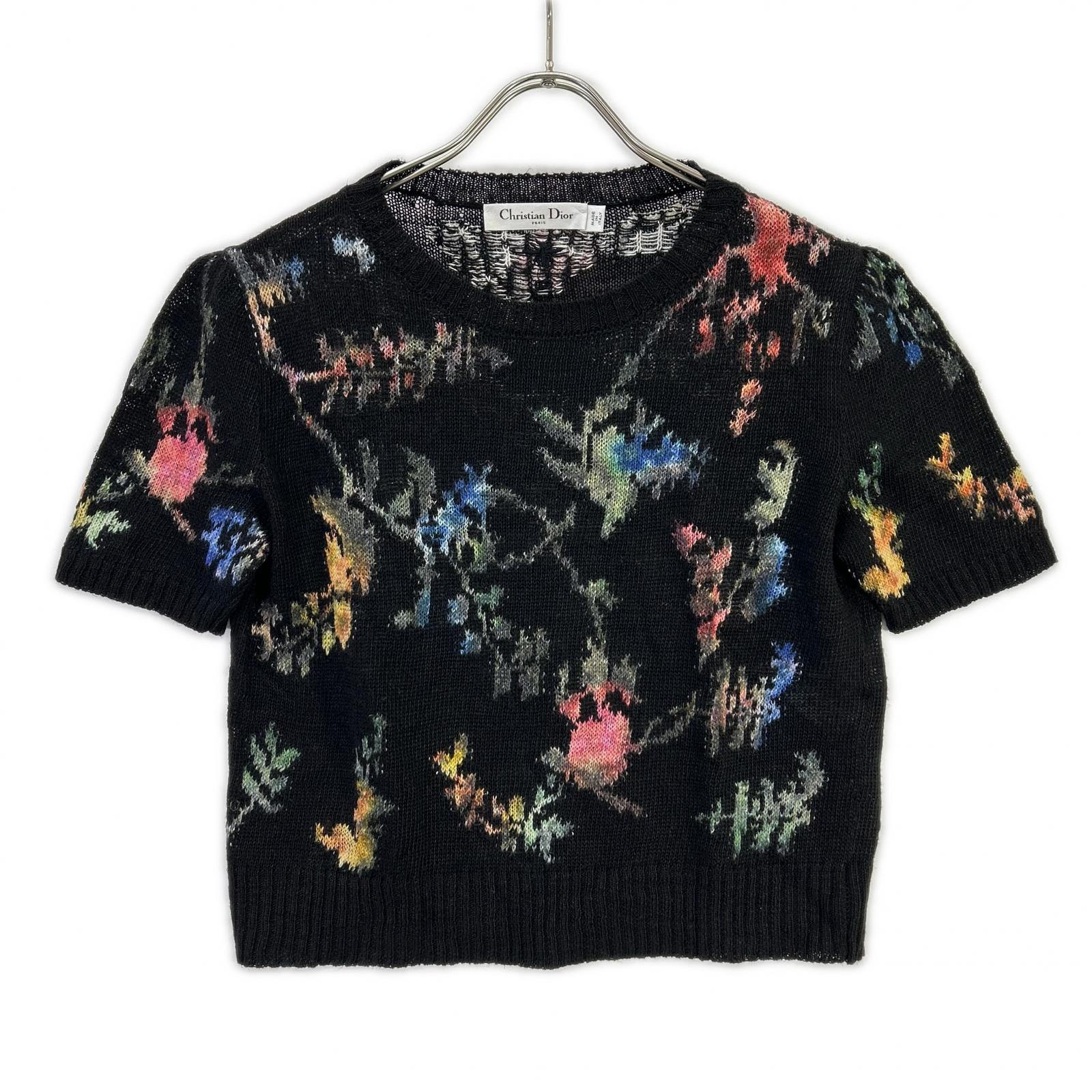 DIOR ディオール 324S16AM732 Petites Fleurs 花柄 ニット トップス