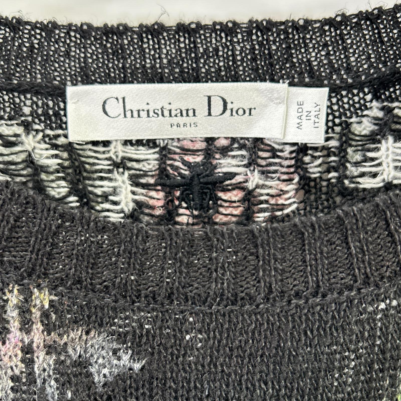 DIOR ディオール 324S16AM732 Petites Fleurs 花柄 ニット トップス