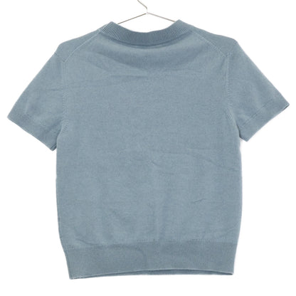 HERMES エルメス 【美品/国内正規】2H2663D1 Hリフト カシミヤ100％ 半袖ニットセーター トップス
