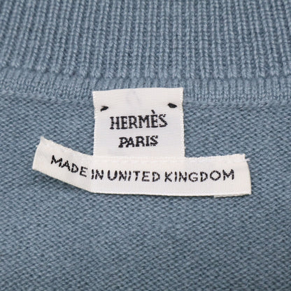 HERMES エルメス 【美品/国内正規】2H2663D1 Hリフト カシミヤ100％ 半袖ニットセーター トップス