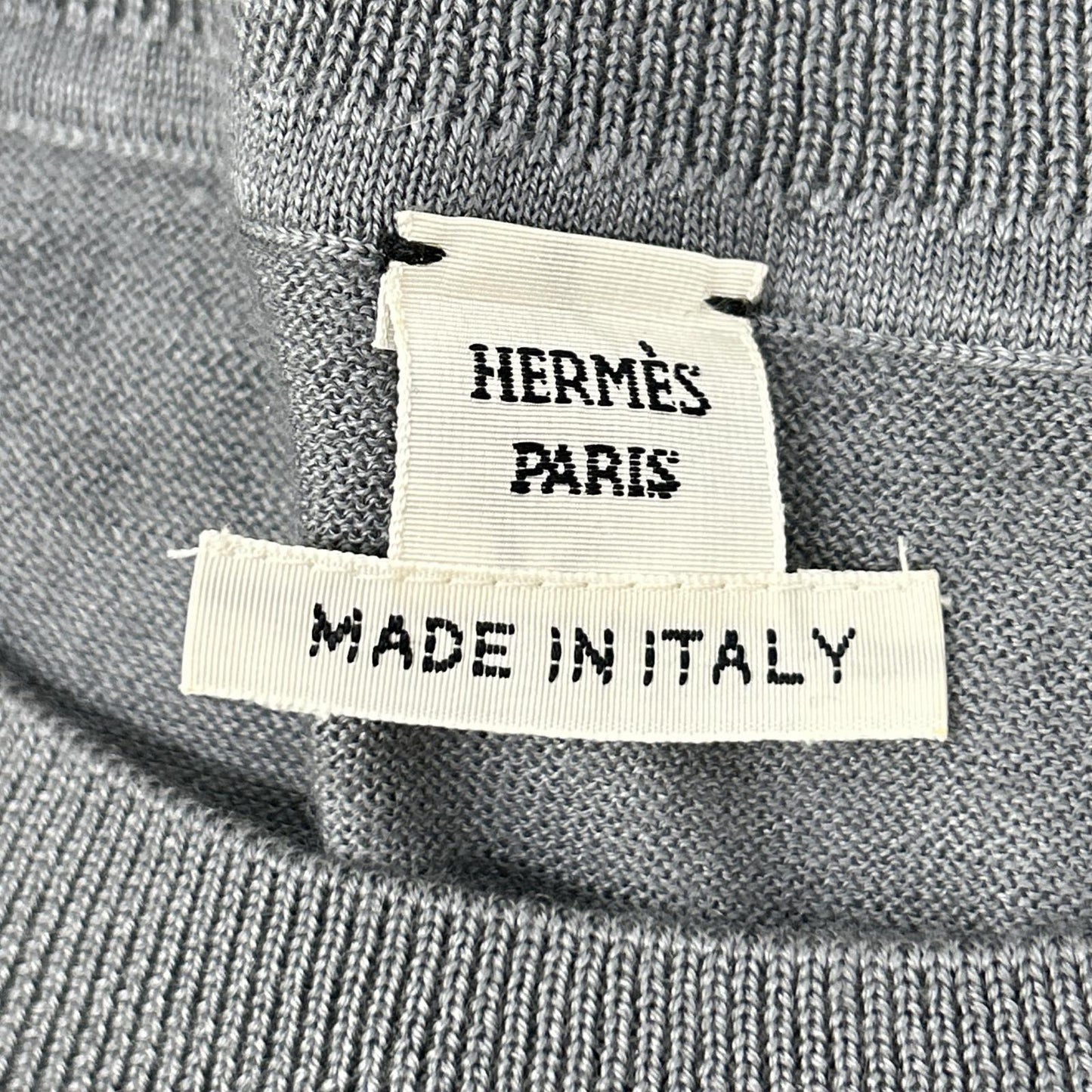 HERMES エルメス Clic Clac　21AW ドット柄 カシミヤ×シルク ニット トップス
