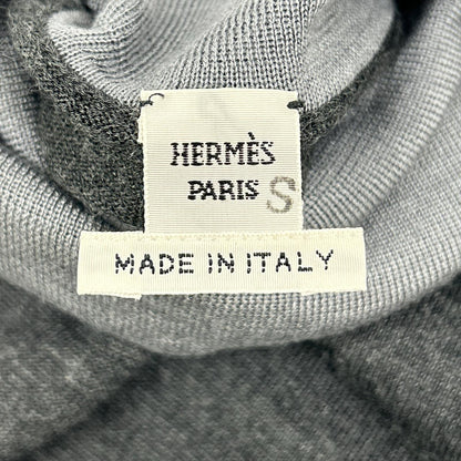 HERMES エルメス ドット柄 カシミヤ×シルク タートルネック ニット　21AW トップス