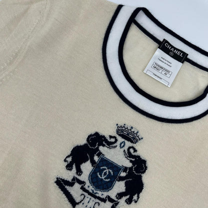 CHANEL シャネル P44098K04555 エンブレムロゴ刺繍 ニットセーター トップス