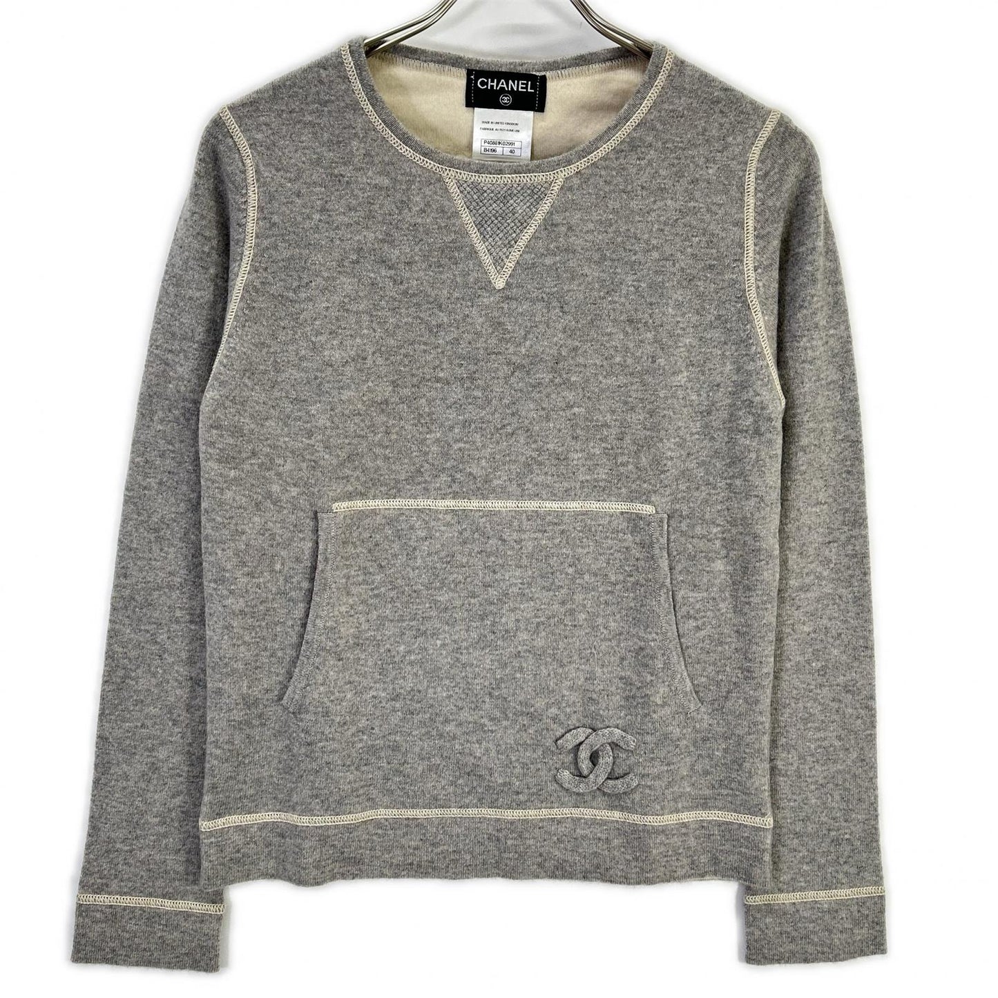 CHANEL シャネル P40881K02991 ココマーク カシミヤ ニットセーター トップス