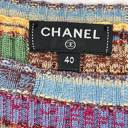 CHANEL シャネル P59262K07752 マルチカラー カシミヤ混 ニット トップス