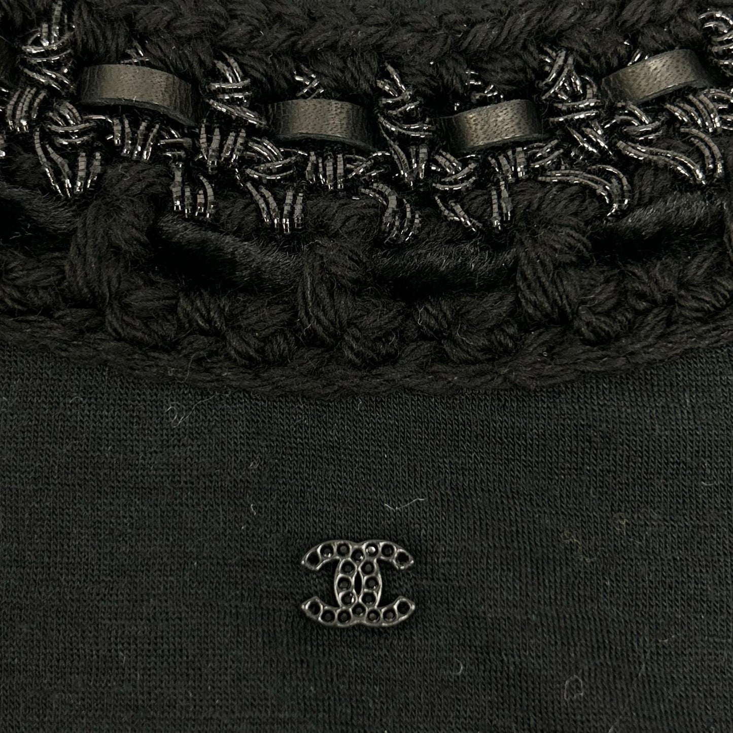 CHANEL シャネル P39252V28364 ココマーク 襟刺繍 カットソー トップス