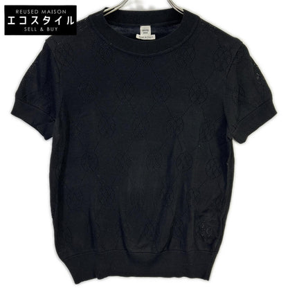HERMES エルメス 2E2622DA ブラック Hリフト 半袖ニット トップス
