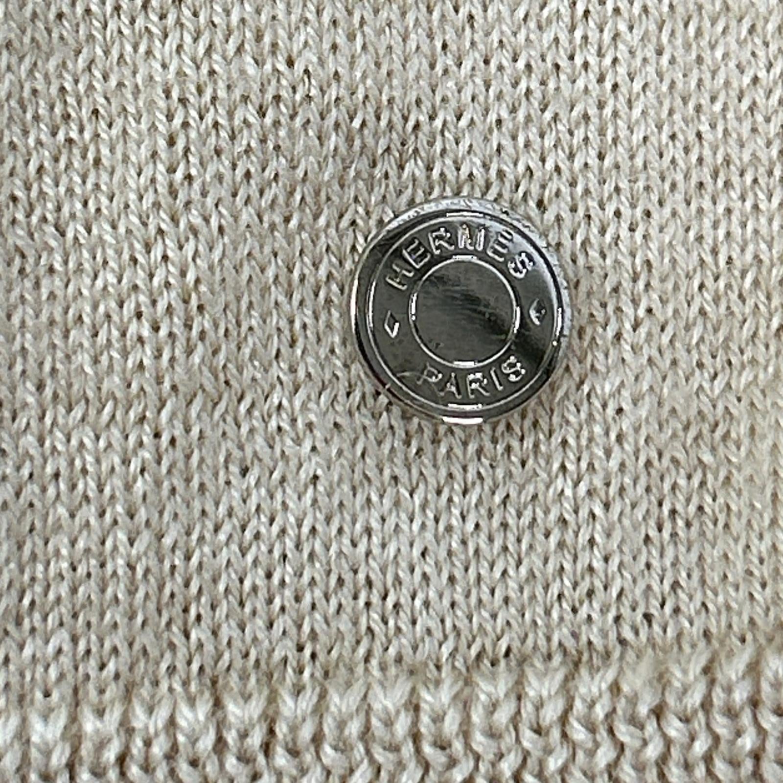 HERMÈS Cashmere-silk cardigan with Sellier buttons Top