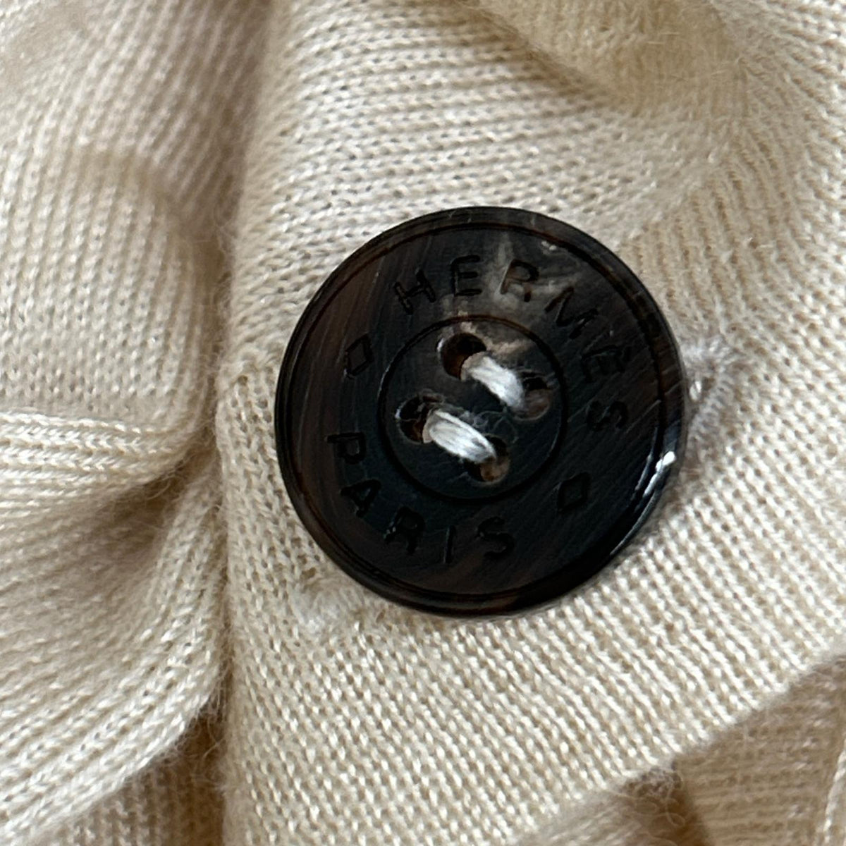 HERMES エルメス セリエ釦 カシミヤ×シルク カーディガン トップス