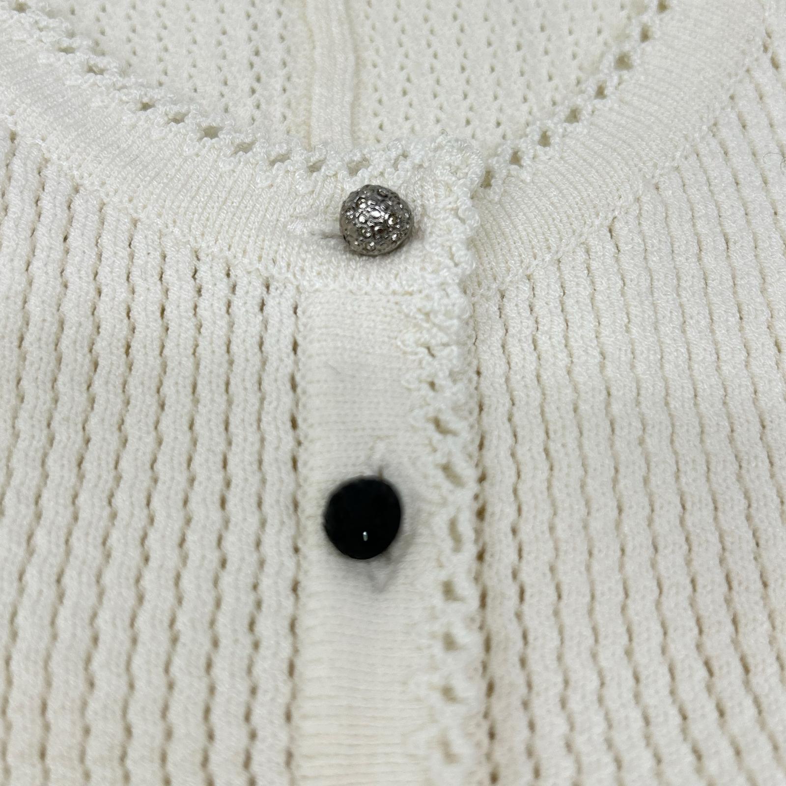 CHANEL シャネル 07年クルーズコレクション 07C P30229K00331 ビジューボタン カーディガン トップス