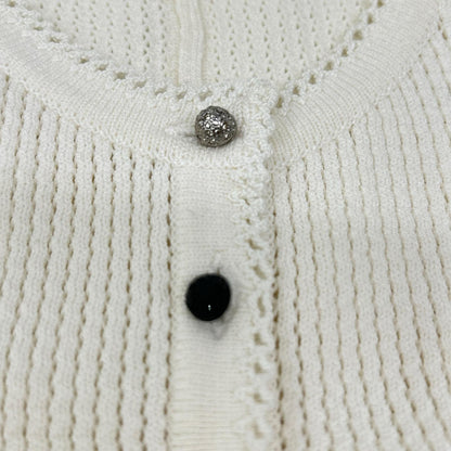CHANEL シャネル 07年クルーズコレクション 07C P30229K00331 ビジューボタン カーディガン トップス
