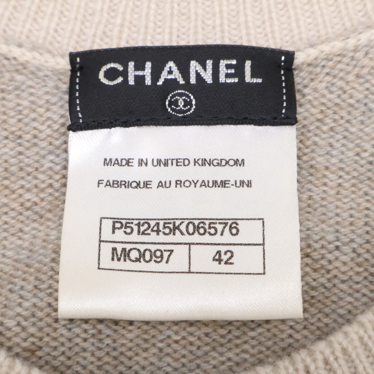 CHANEL シャネル 【国内正規】P51245K06576 カシミヤ100％ ニットカーディガン トップス