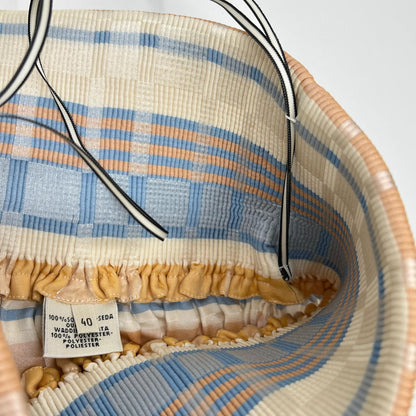 HERMES エルメス 総柄 シルク ベアトップ ワンピース ワンピース