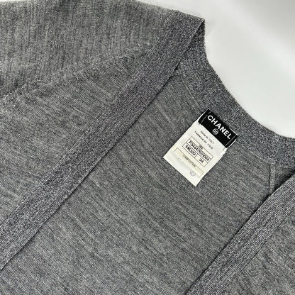 CHANEL シャネル 08A P3447K01004 ラメ カシミヤ混 カーディガン/ボレロ トップス