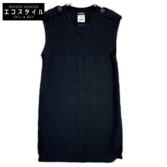CHANEL シャネル P53710K06995 CC釦 ニットワンピース ワンピース