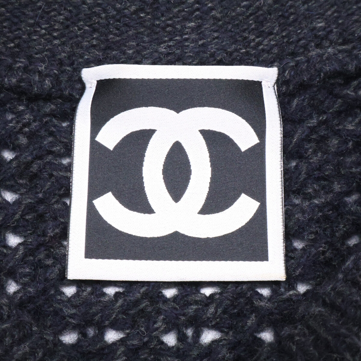 CHANEL シャネル 【美品】スポーツ 09A P36613K02248 ココマーク 半袖ニット ワンピース