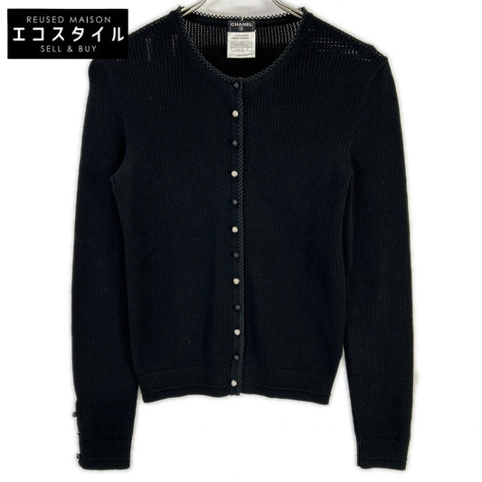 CHANEL シャネル 07年クルーズコレクション 07C P30229K00331 ブラック ビジュー釦 カーディガン トップス