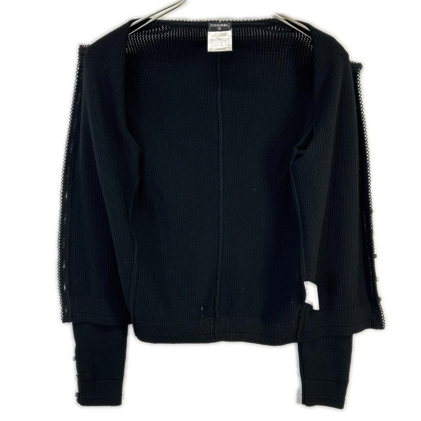 CHANEL シャネル 07年クルーズコレクション 07C P30229K00331 ブラック ビジュー釦 カーディガン トップス