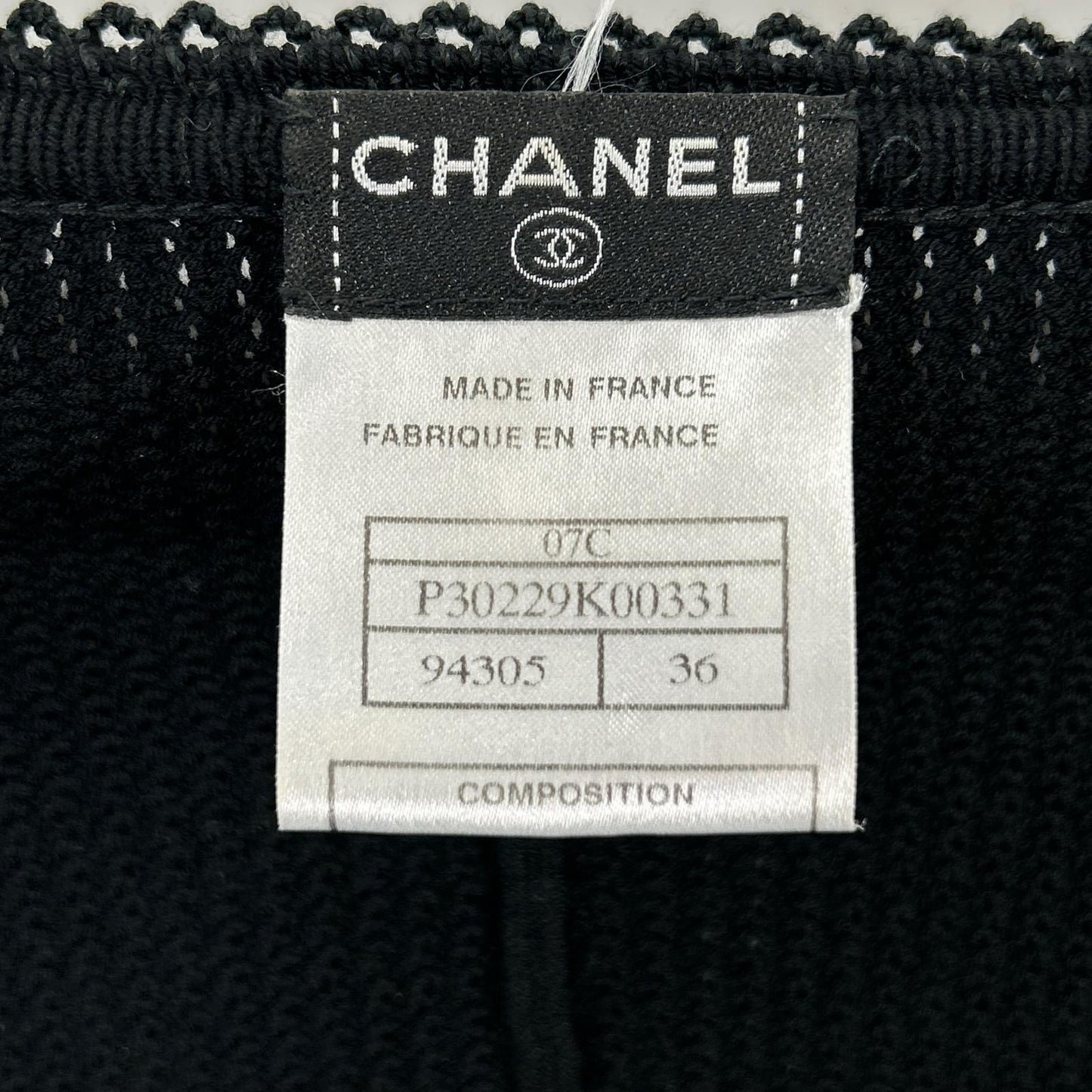 CHANEL シャネル 07年クルーズコレクション 07C P30229K00331 ブラック ビジュー釦 カーディガン トップス
