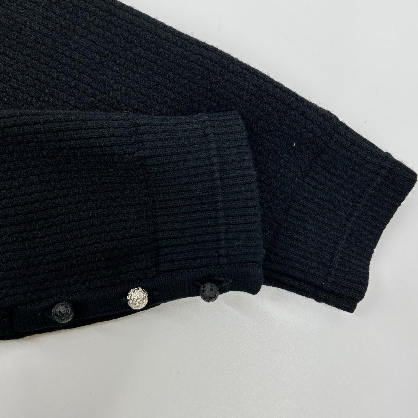 CHANEL シャネル 07年クルーズコレクション 07C P30229K00331 ブラック ビジュー釦 カーディガン トップス