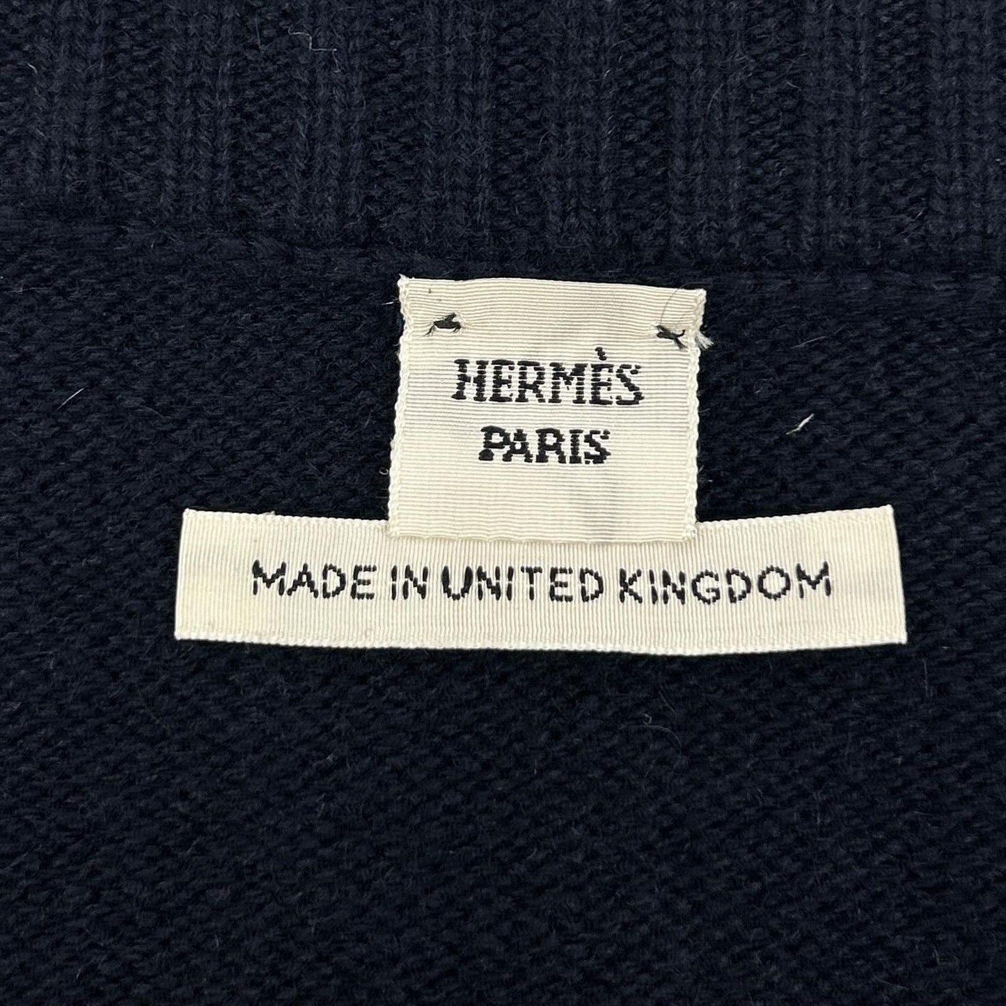 HERMES エルメス ルメール期 ネイビー カシミヤ ニットセーター トップス