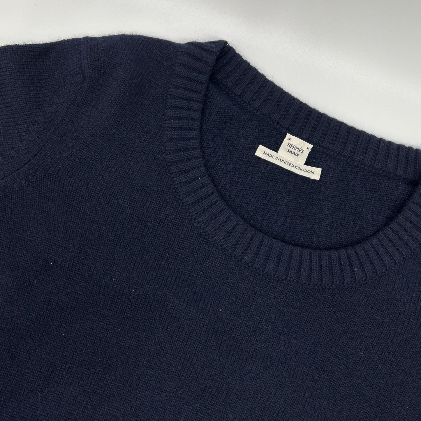 HERMES エルメス ルメール期 ネイビー カシミヤ ニットセーター トップス