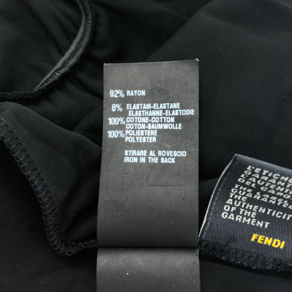 【SALE】 FENDI フェンディ ブラック ホルターネック フリル ドレスワンピース トップス