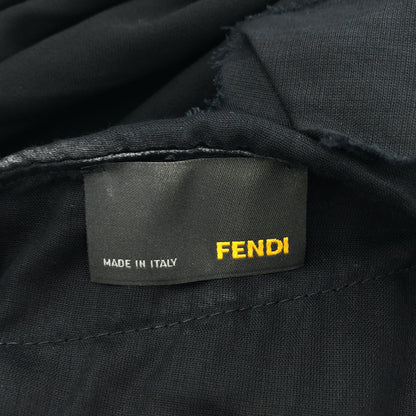 FENDI フェンディ ブラック ホルターネック フリル ドレスワンピース トップス