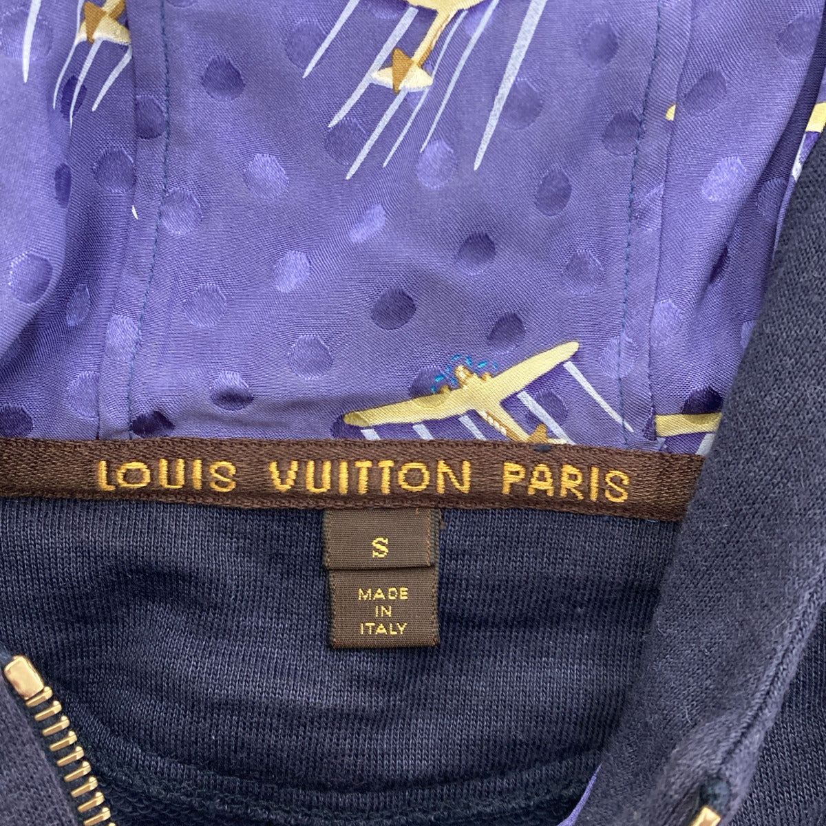 LOUIS VUITTON ルイヴィトン ネイビー ジップパーカー トップス