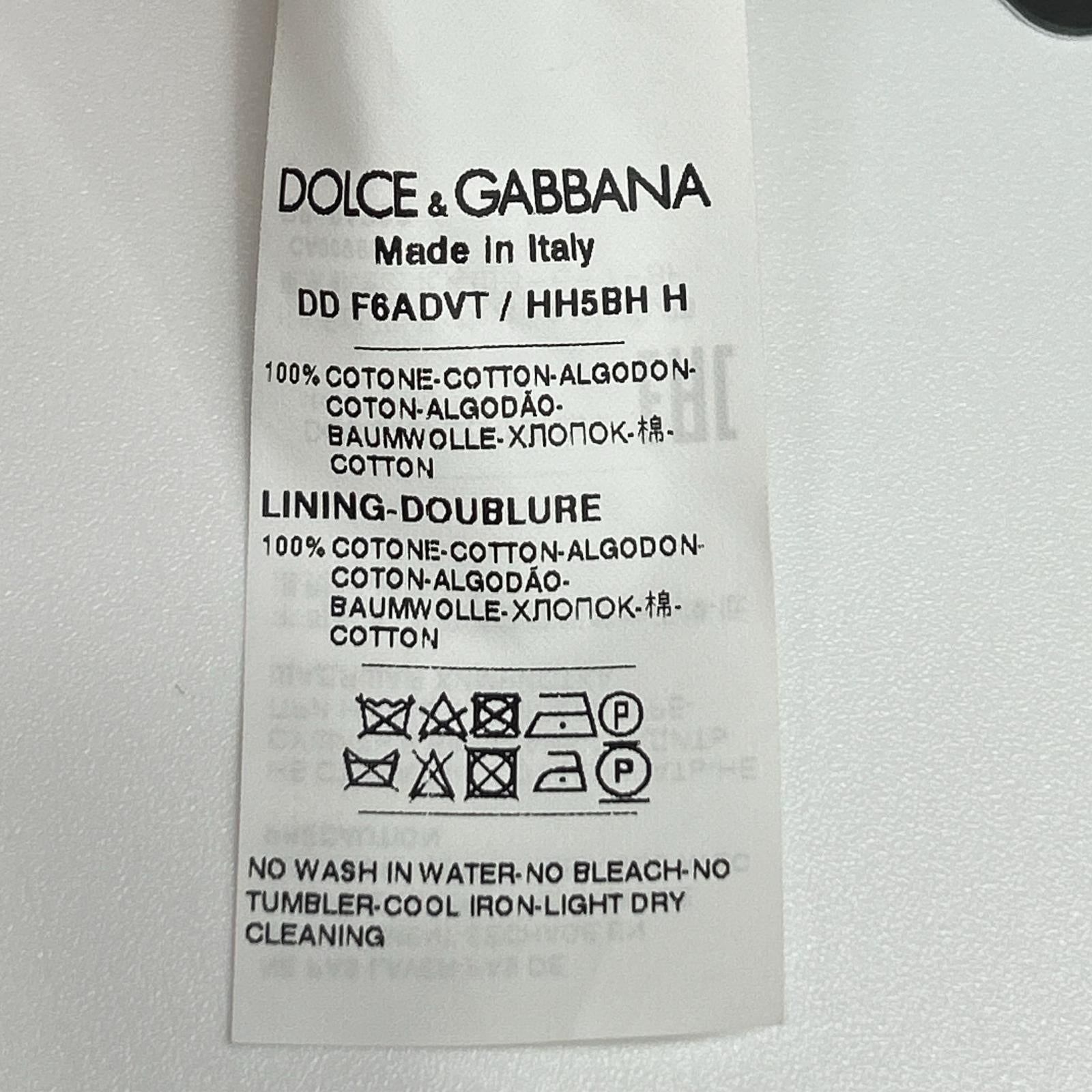 DOLCE&GABBANA ドルチェアンドガッバーナ F6ADVT POPLIN MIDI DRESS WITH MAIOLICA PRINT ワンピース