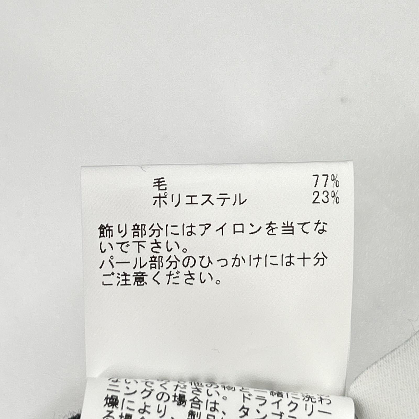 ANAYI アナイ 102328-16-740-94-380他 ファインメリノ パールネックプルオーバー スカート 2点 スーツ セットアップ