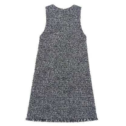 ANAYI アナイ 美品 ツイード ノースリーブ ワンピース レディース 黒 ブラック 36 102227-14-470-98-360 ワンピース