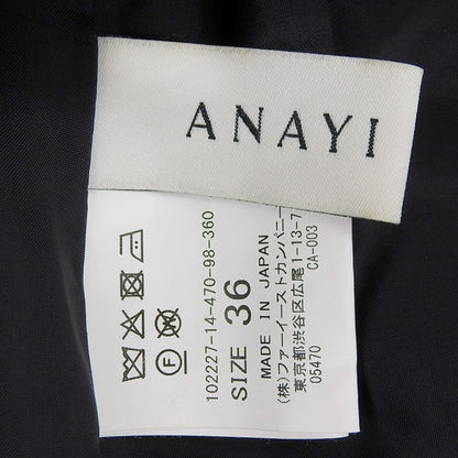 ANAYI アナイ 美品 ツイード ノースリーブ ワンピース レディース 黒 ブラック 36 102227-14-470-98-360 ワンピース