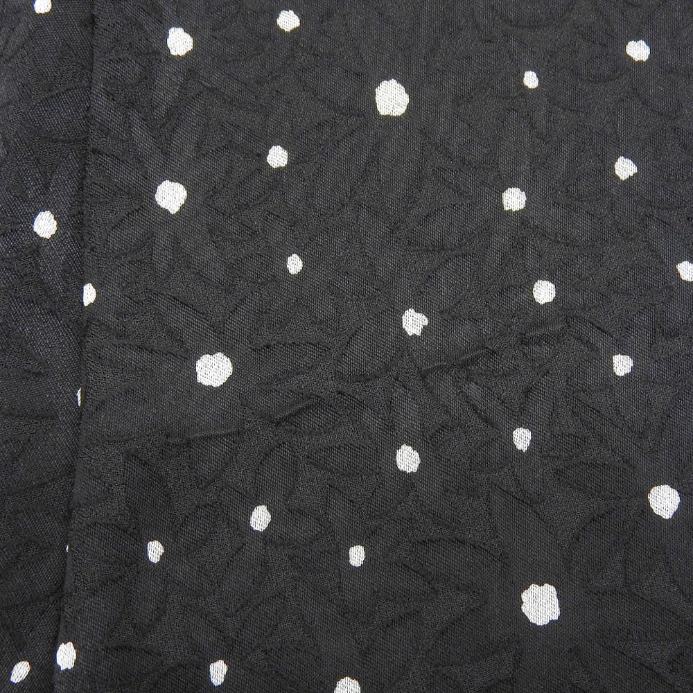 ANAYI アナイ 美品 ドット×フラワー Aライン フレアスカート レディース 38 黒 ブラック 102217-11-080-95-380 スカート