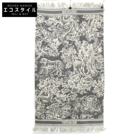 DIOR ディオール 【新品同様】14TDJ801ICRM トワルドゥジュイ フリンジ タオルケット その他