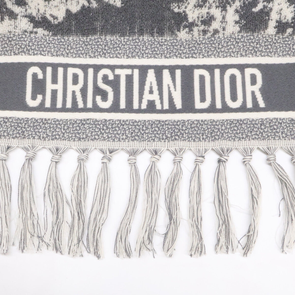 DIOR ディオール 【新品同様】14TDJ801ICRM トワルドゥジュイ フリンジ タオルケット その他