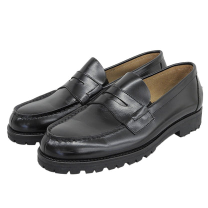 COMMEdesGARCONS HOMME コムデギャルソンオム 新品同様 田中オム ビブラムソール コインローファー シューズ メンズ 黒 25 HK-00071 90s シューズ