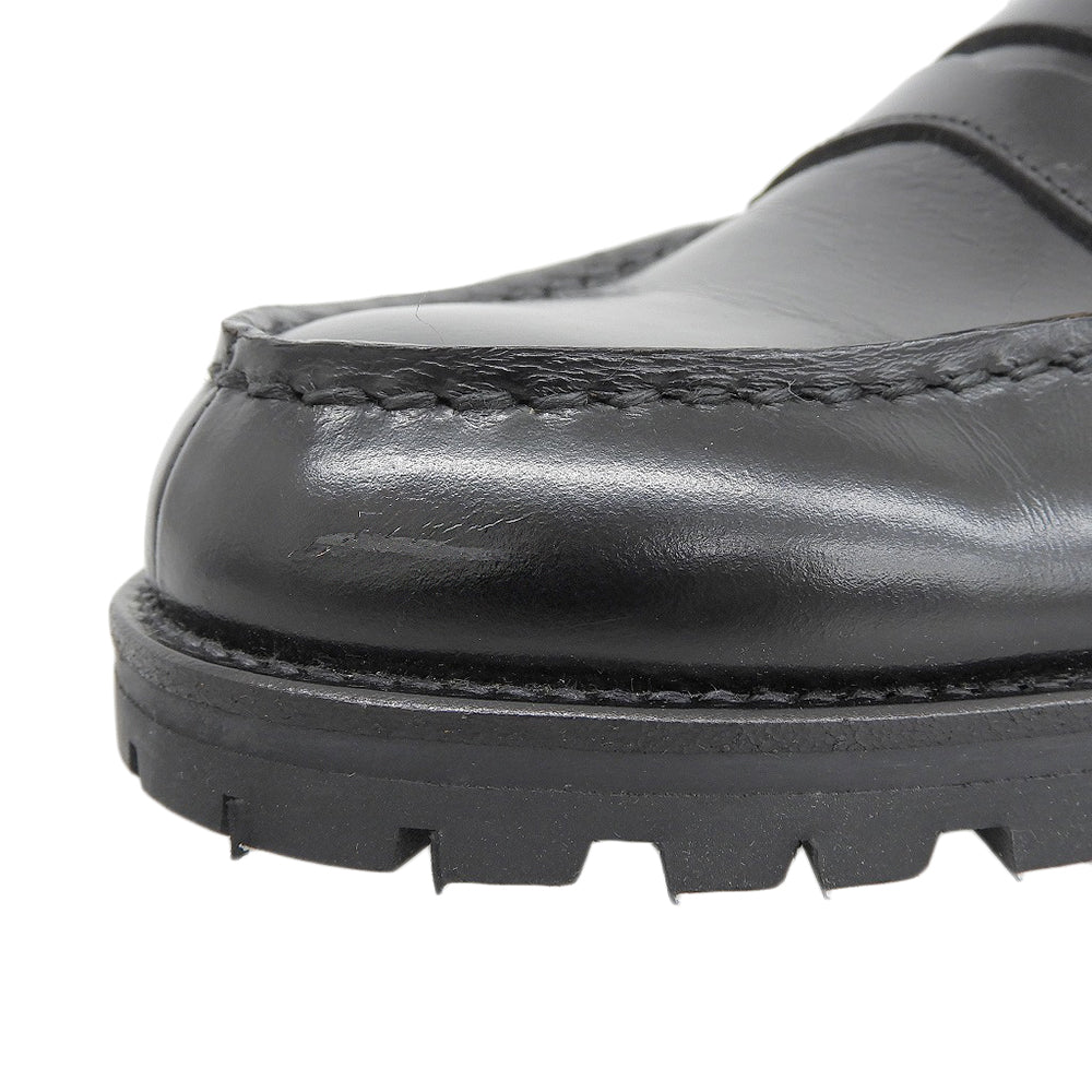 COMMEdesGARCONS HOMME コムデギャルソンオム 新品同様 田中オム ビブラムソール コインローファー シューズ メンズ 黒 25 HK-00071 90s シューズ